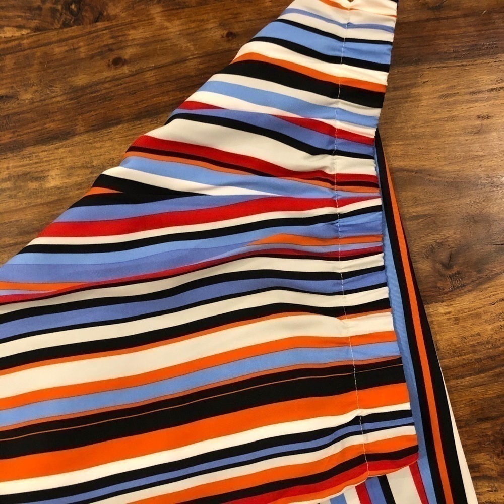 Striped Wide-Leg Palazzo Pants in Multi-Color - Picture 5 of 7